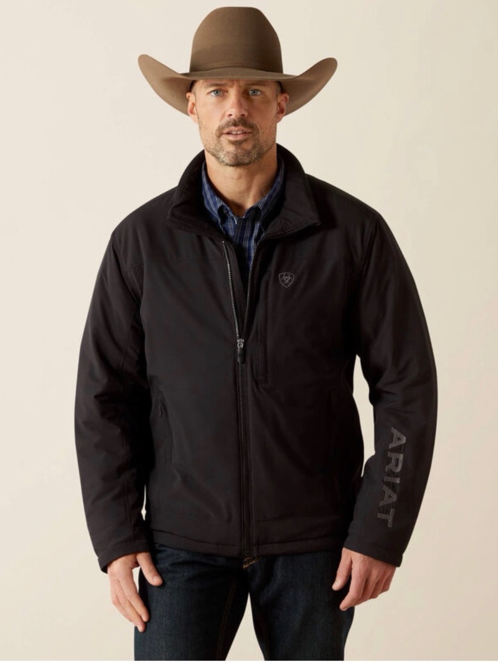 Ariat Men’s Pioneer StretchShell Jacket Black XL-Insulated Work Ranch Outerwear - Picture 1 of 10